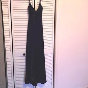 Midnight Blue floor length Simple Elegance